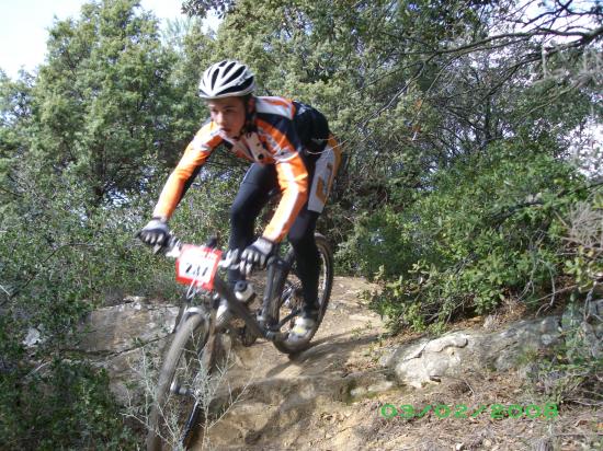 Trophé oxcitane vtt à uchaud en 2008