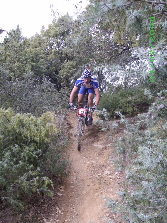 Trophé oxcitane vtt à uchaud en 2008